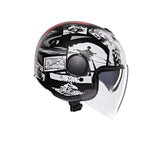 Casco Moto Jet ETERES AGV E2206 History Matt Black/White/Red